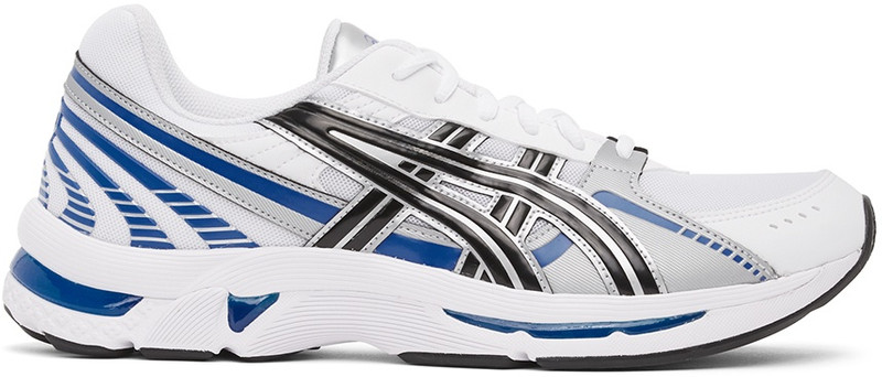 White & Silver Gel-Kyrios Sneakers - 1