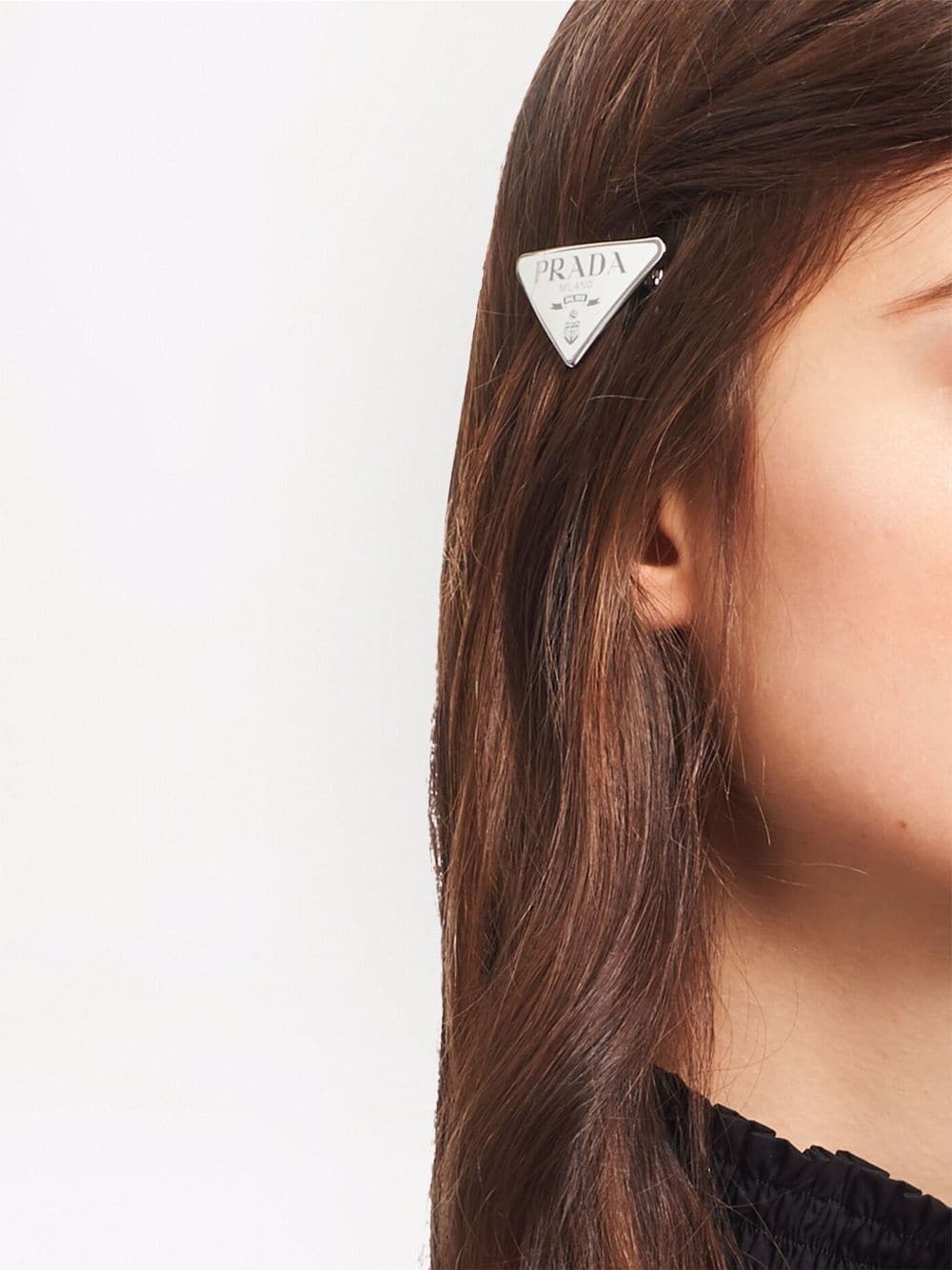 triangle logo hairclip - 3