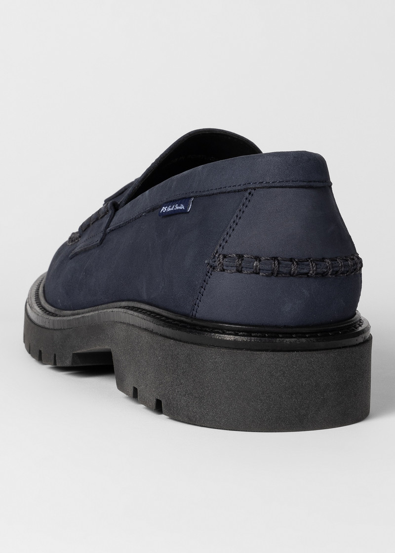 Dark Blue 'Trento' Tassel Loafers 3