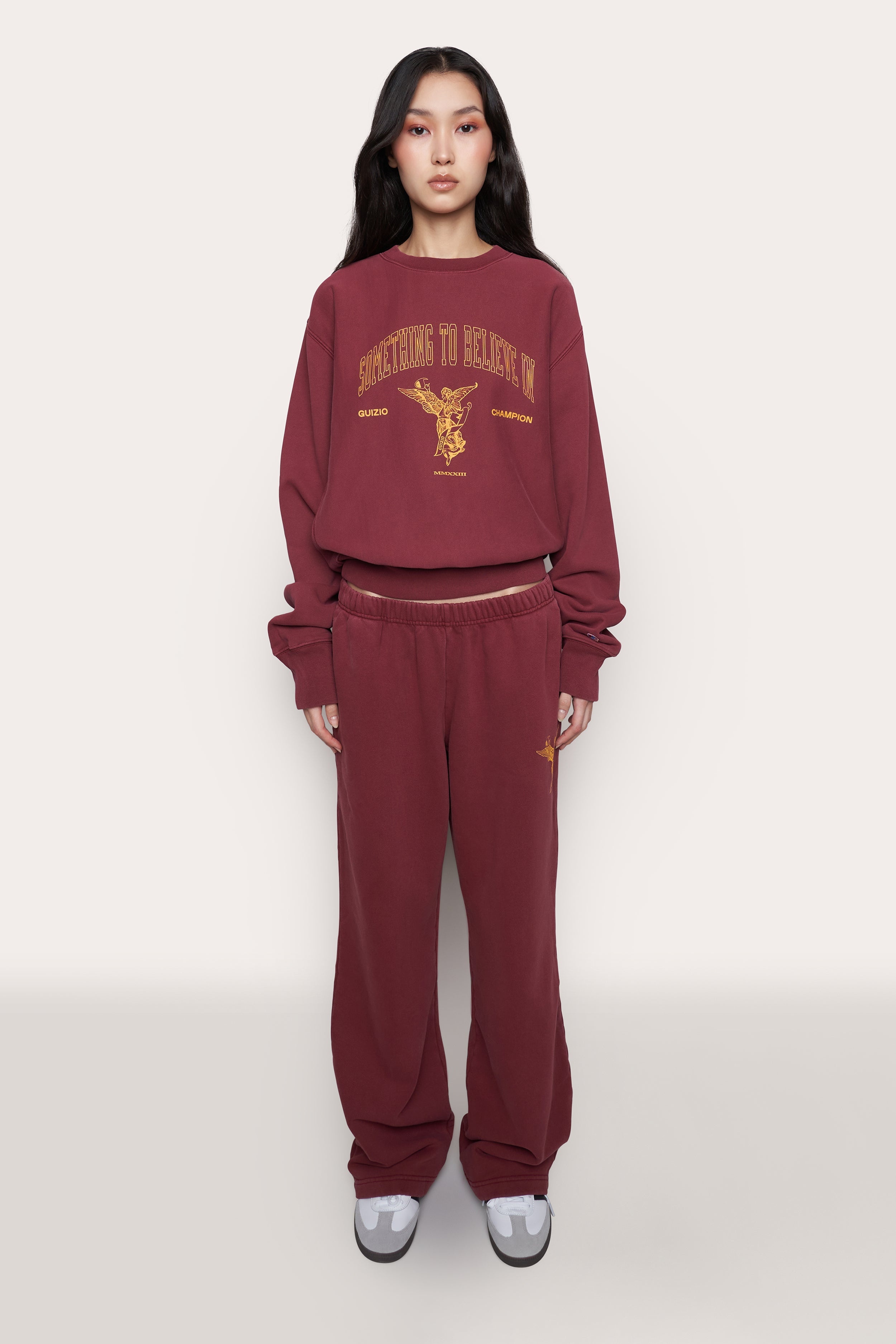 GUIZIO X CHAMPION REVERSE WEAVE FLARE SWEATPANTS - 5