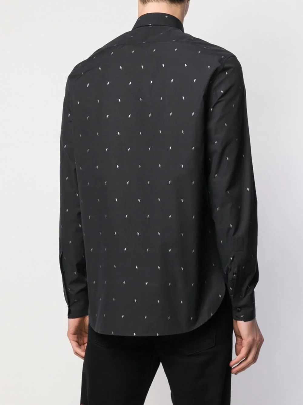 lamé mini lightning bolt shirt - 4