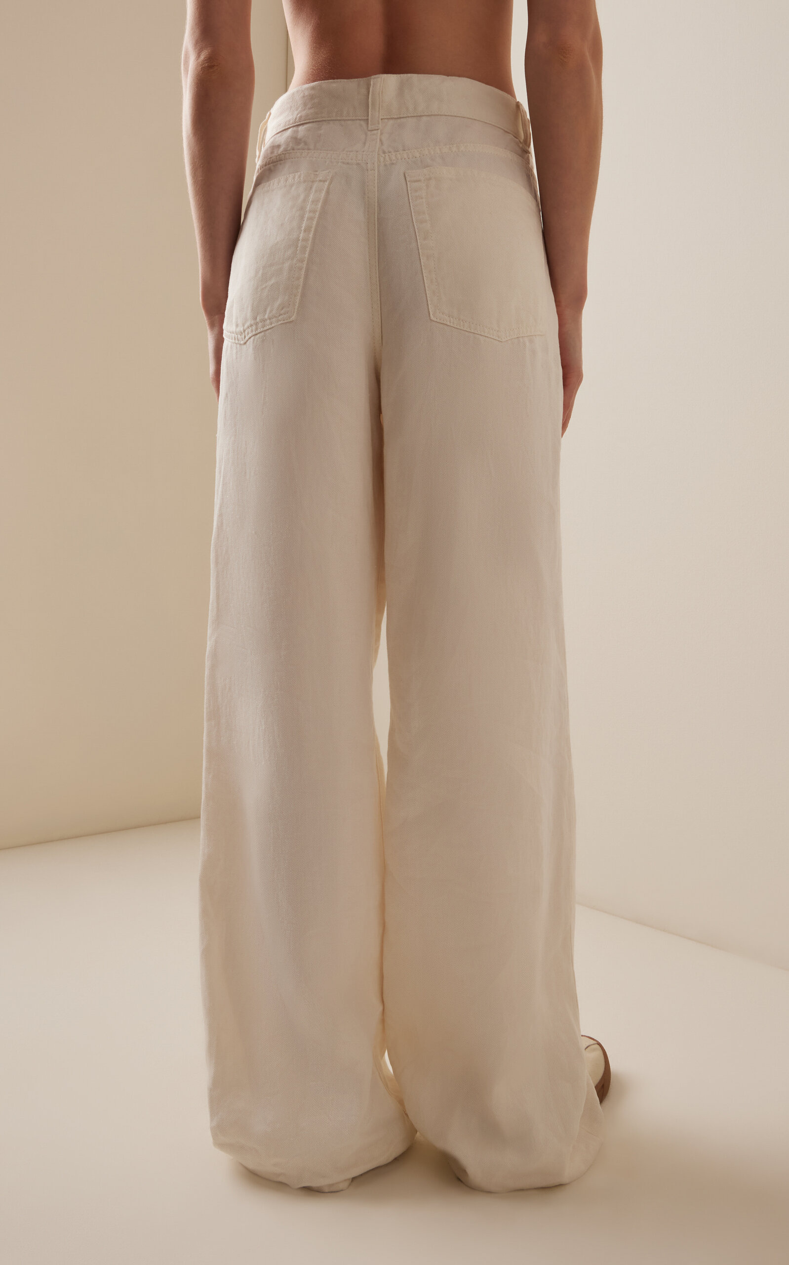 Eglitta High-Rise Wide-leg Jeans white - 4