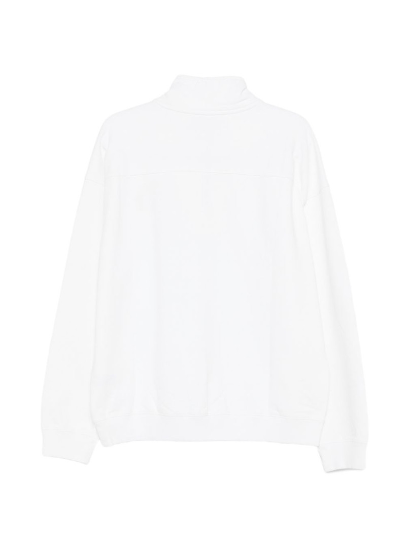 Sporty & Rich zip-up logo-patch sweatshirt outlook