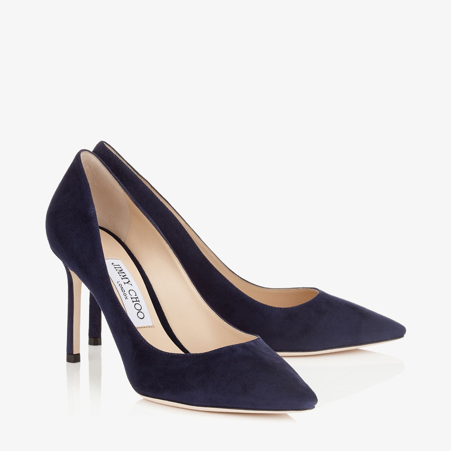 Romy 85
Navy Suede Pointy Toe Pumps - 3