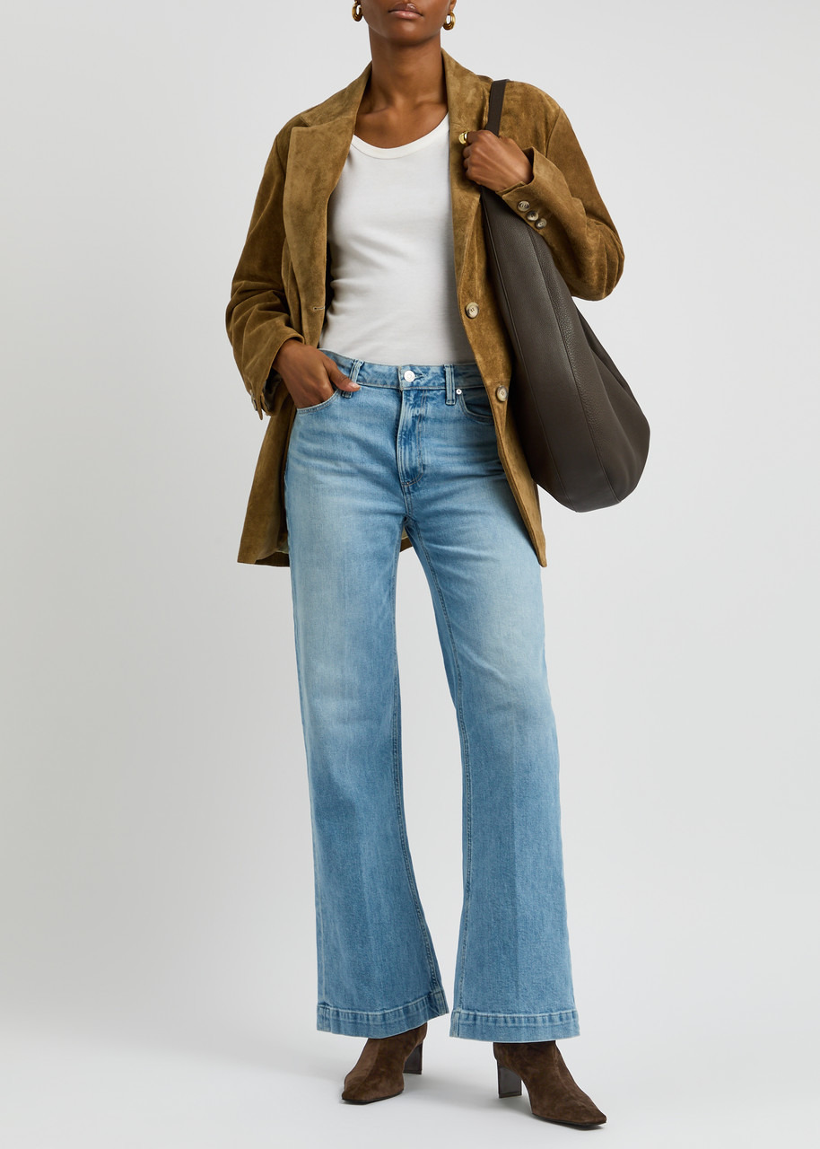 Khaite Ona 55 Suede Ankle Boots - 6