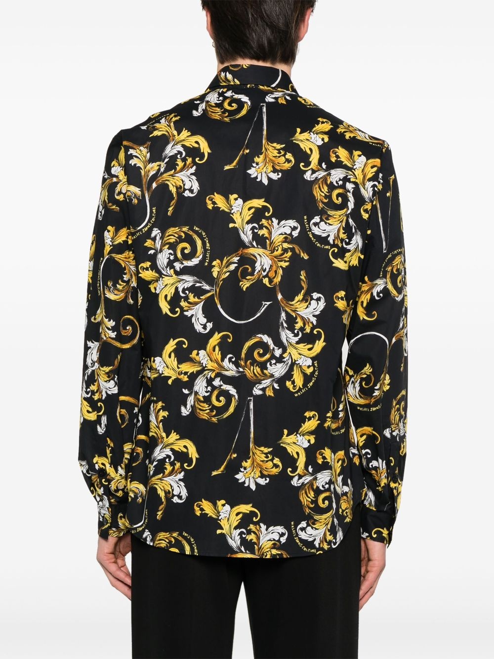 Barocco-print shirt - 4