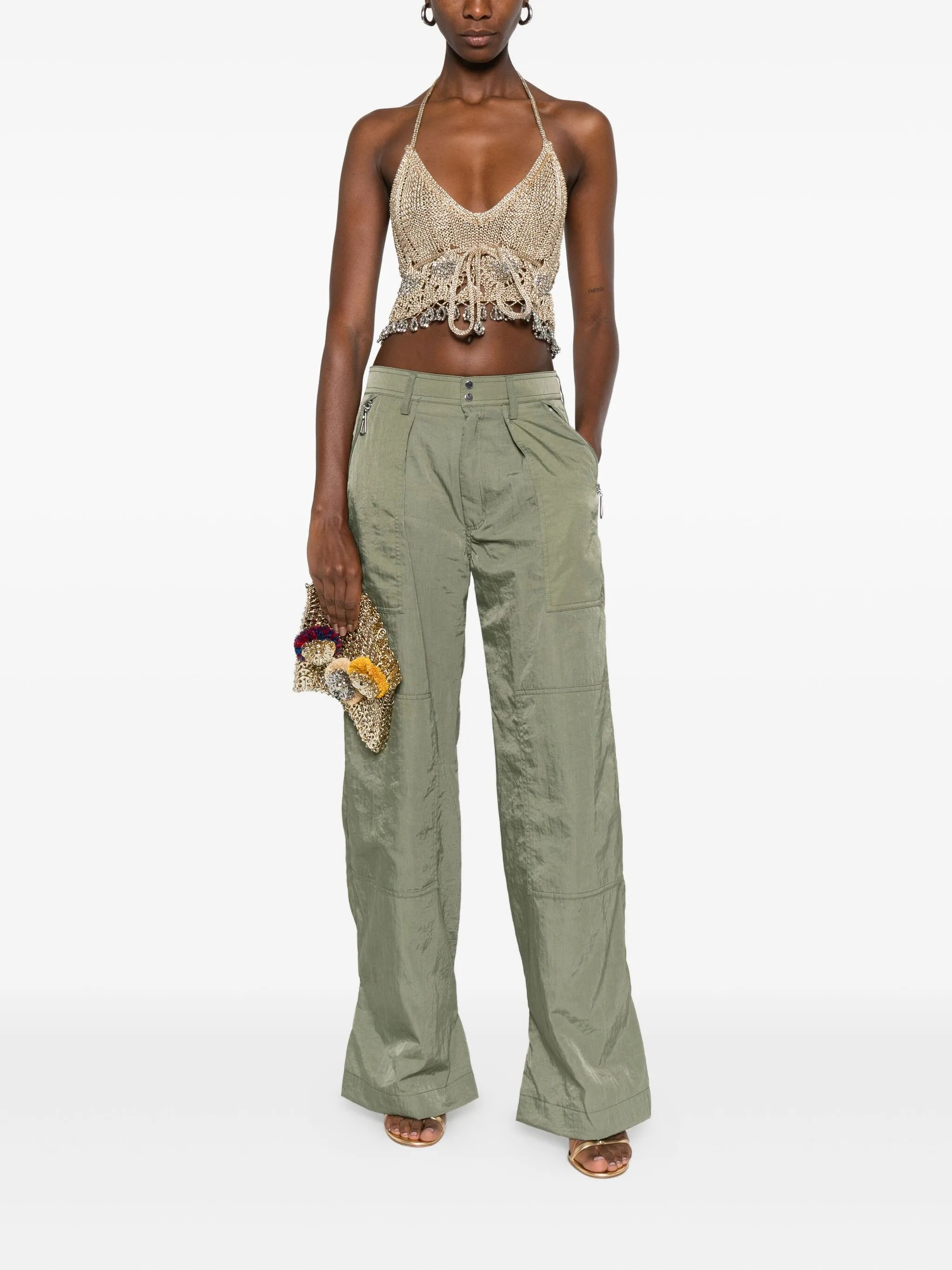 Rabanne Pleated Pocket Trousers - 5