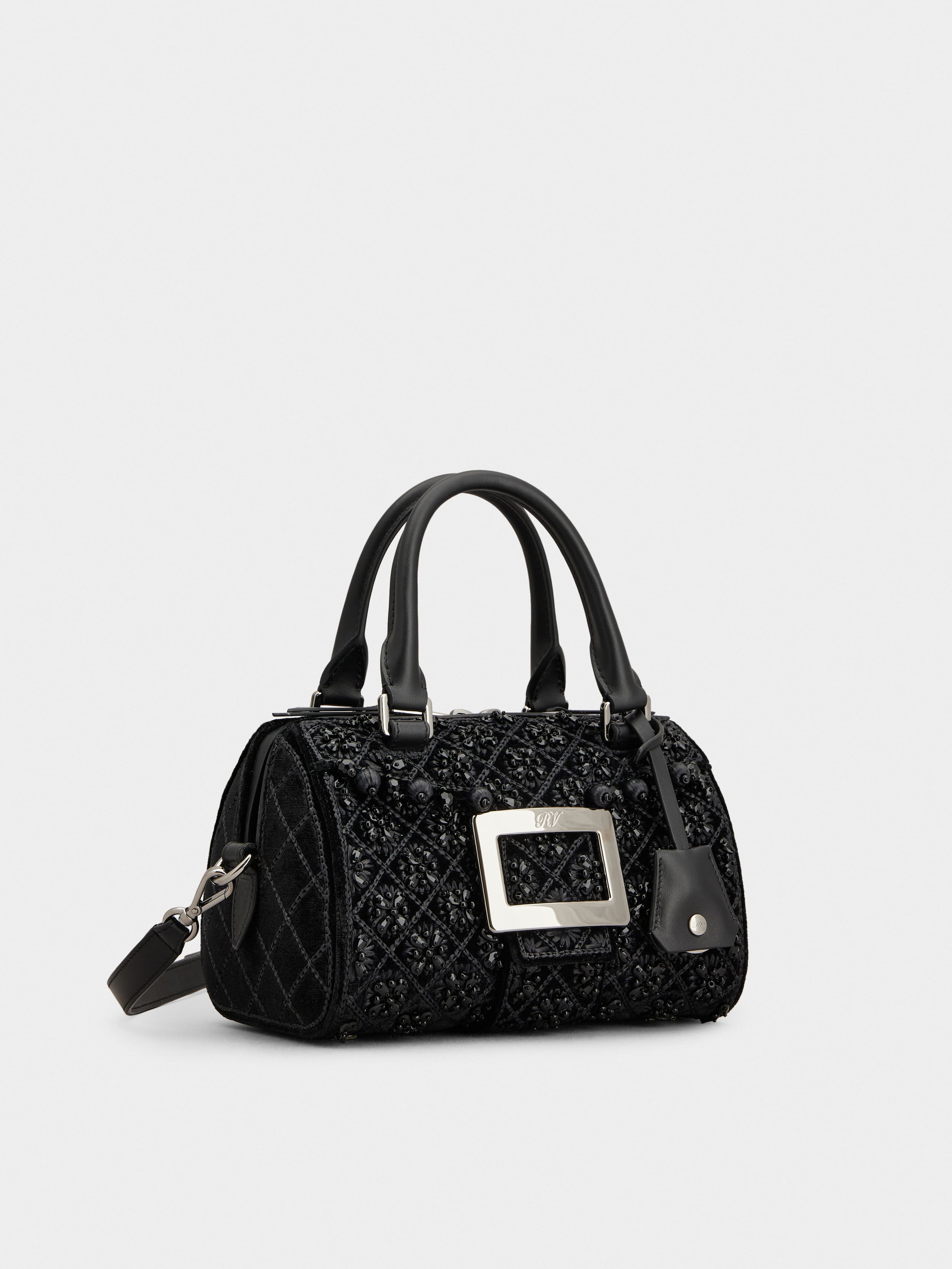 Belle Vivier Bag in velvet - 3