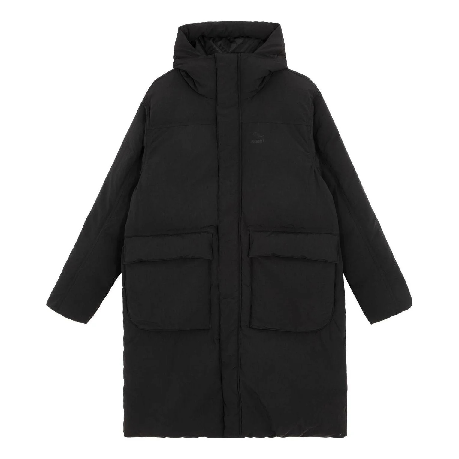 PUMA Long Down Coat 'Black' 621684-01 - 1