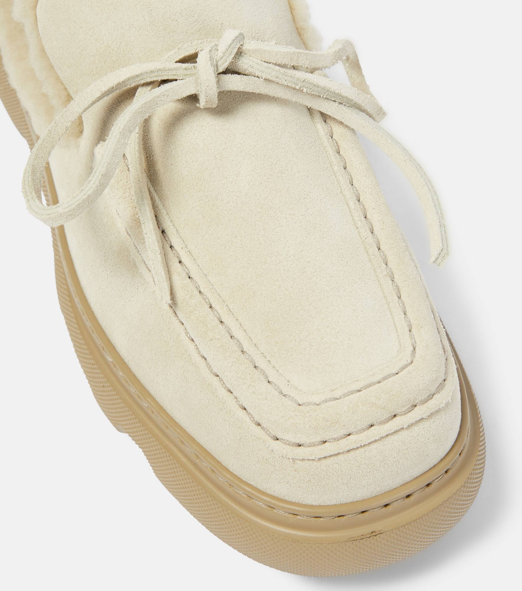 EKD shearling-lined suede mules - 6