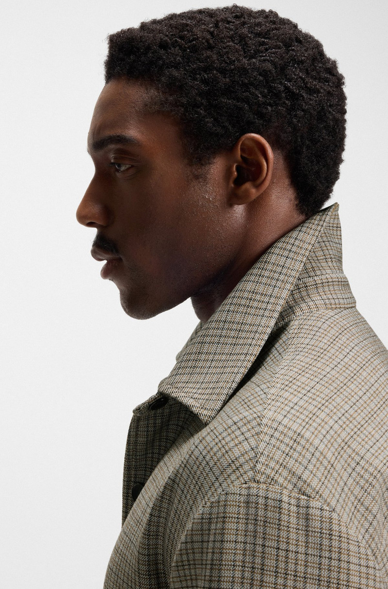 RELAXED-FIT OVERSHIRT IN PADDED STRETCH FABRIC 6