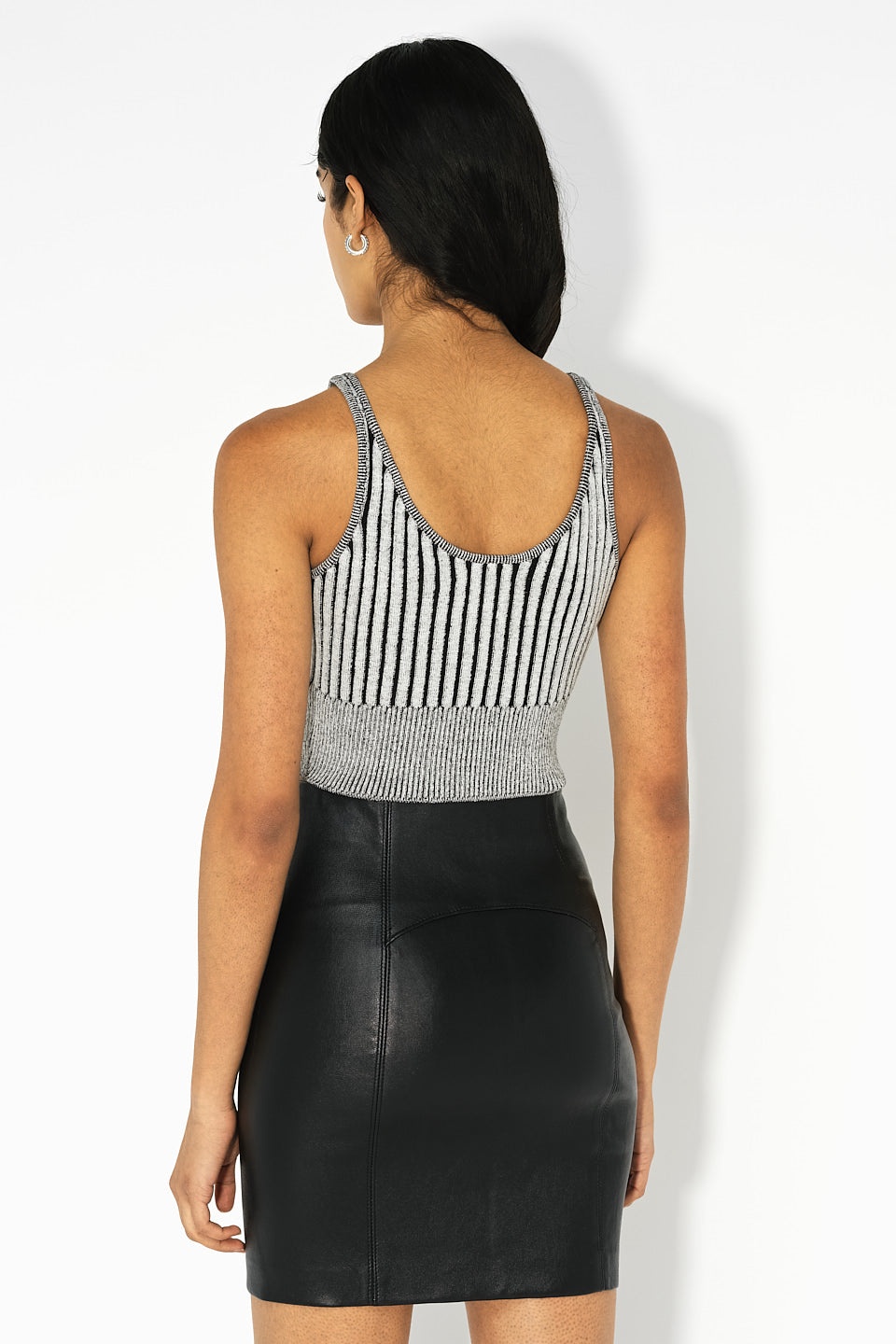 SILK COTTON RIB TANK - 5