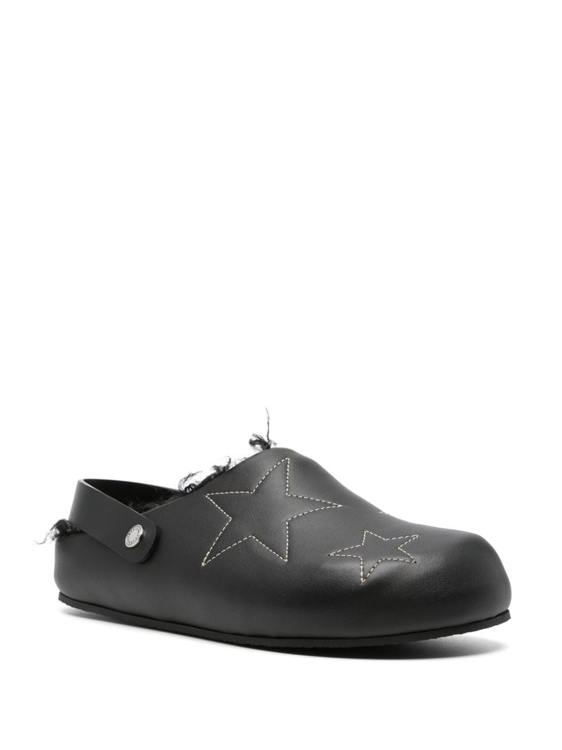Stella McCartney star-stitched slippers outlook
