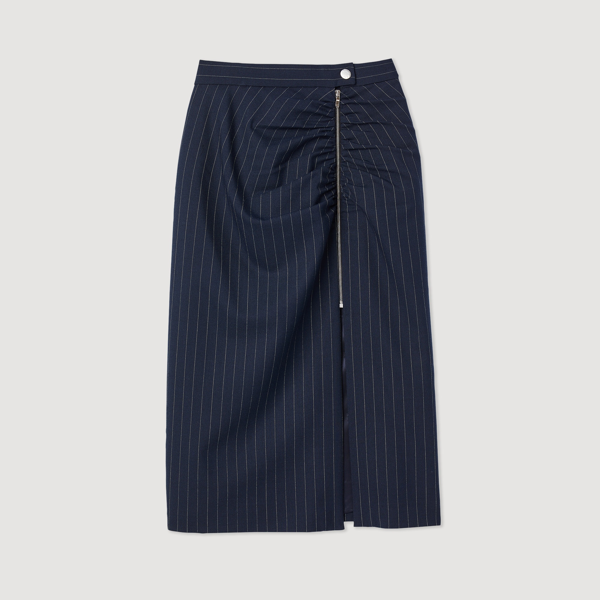 Striped zip skirt - 1