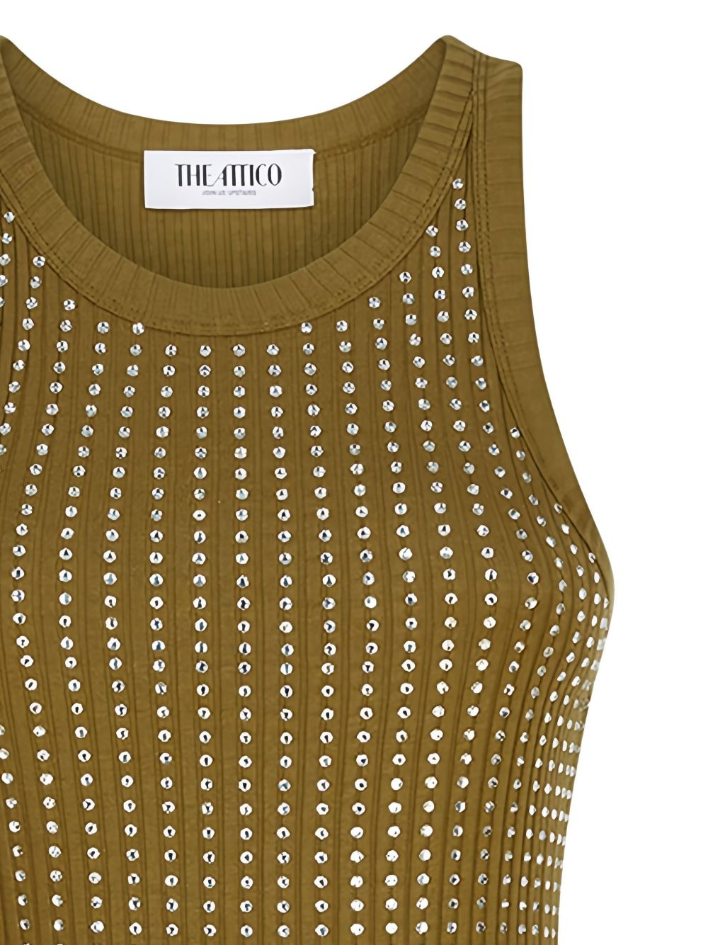 ribbed embellished midi dress - 5