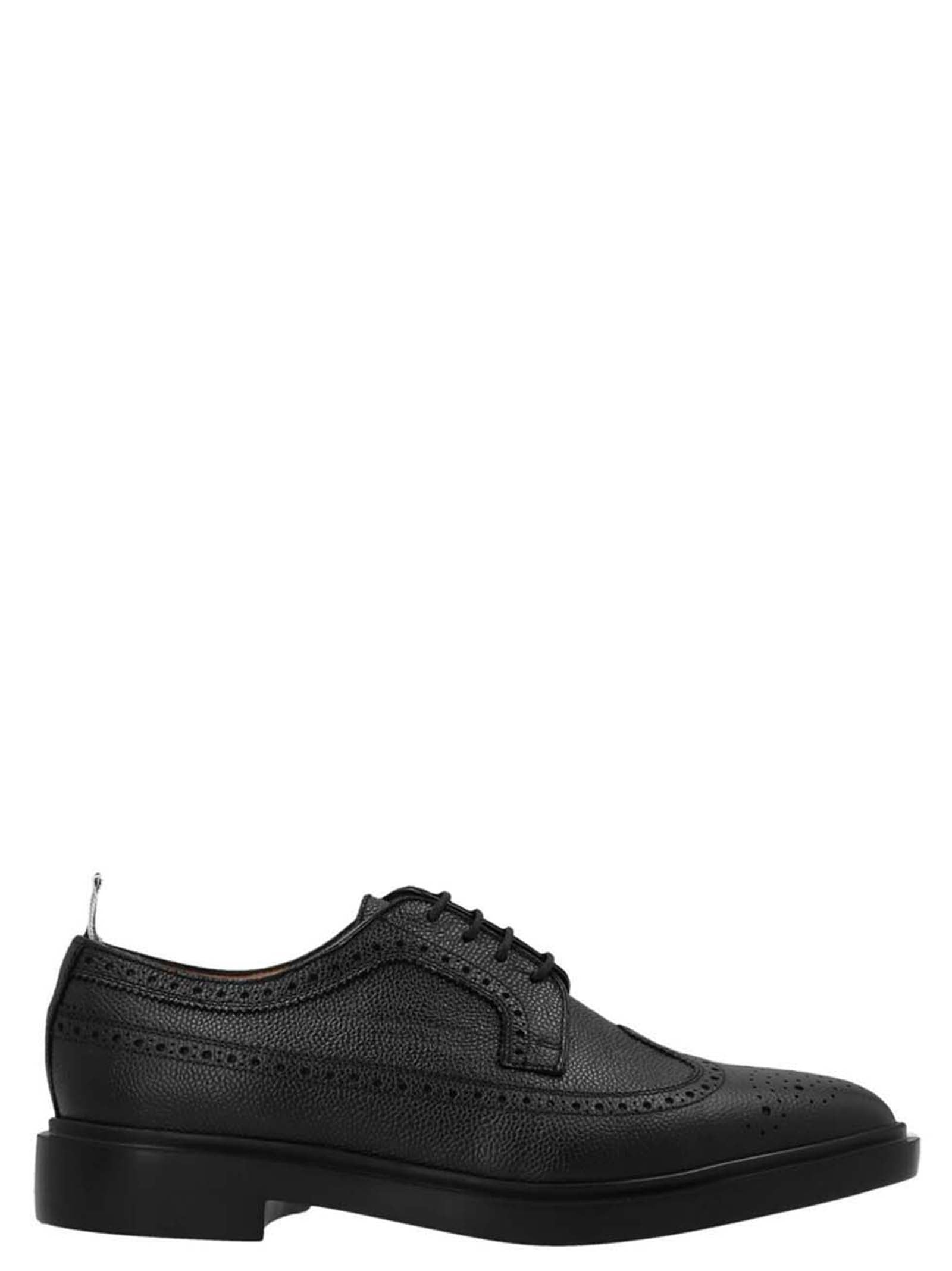 Classic Longwing Lace Up Shoes Black - 1