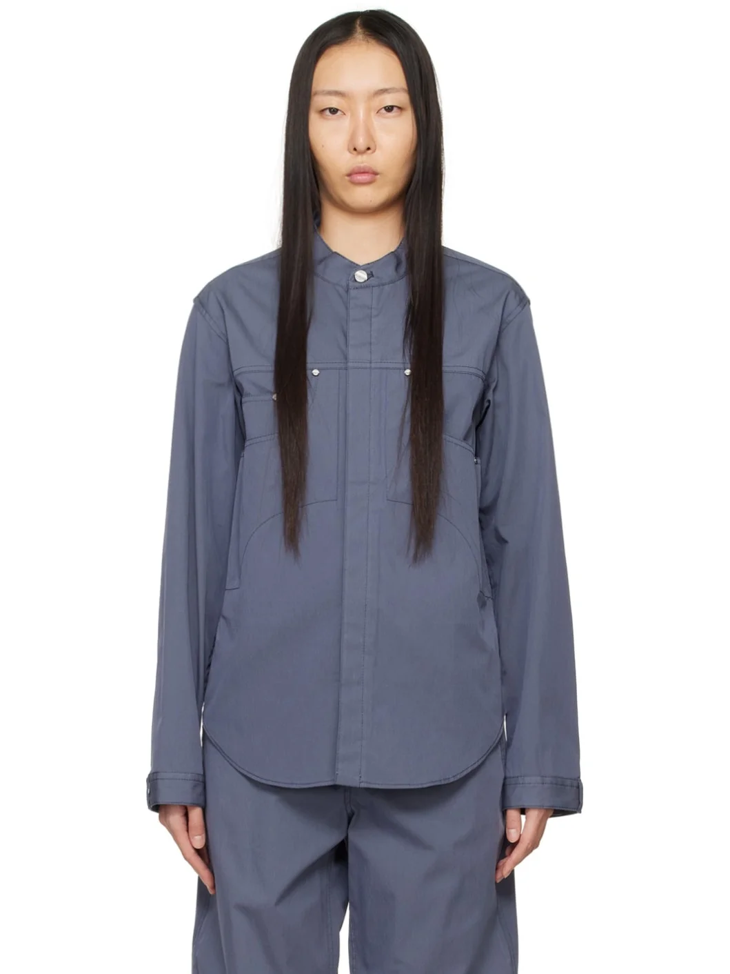 Blue Rivet Denim Jacket - 1