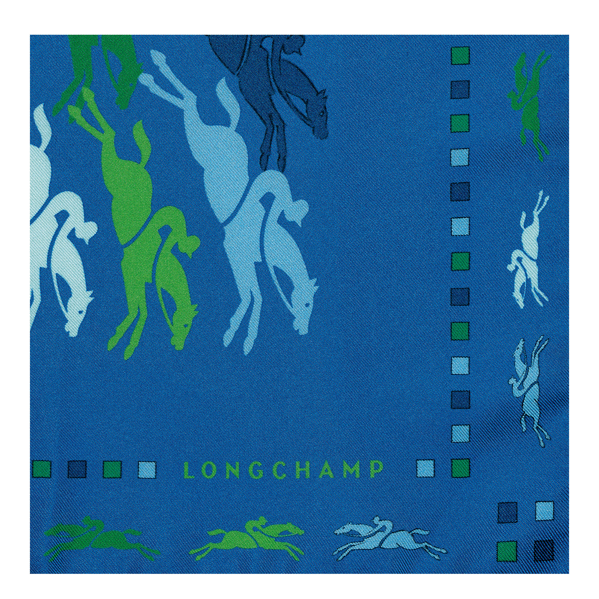Très Paris Longchamp Silk scarf 70 Cobalt - Silk - 2