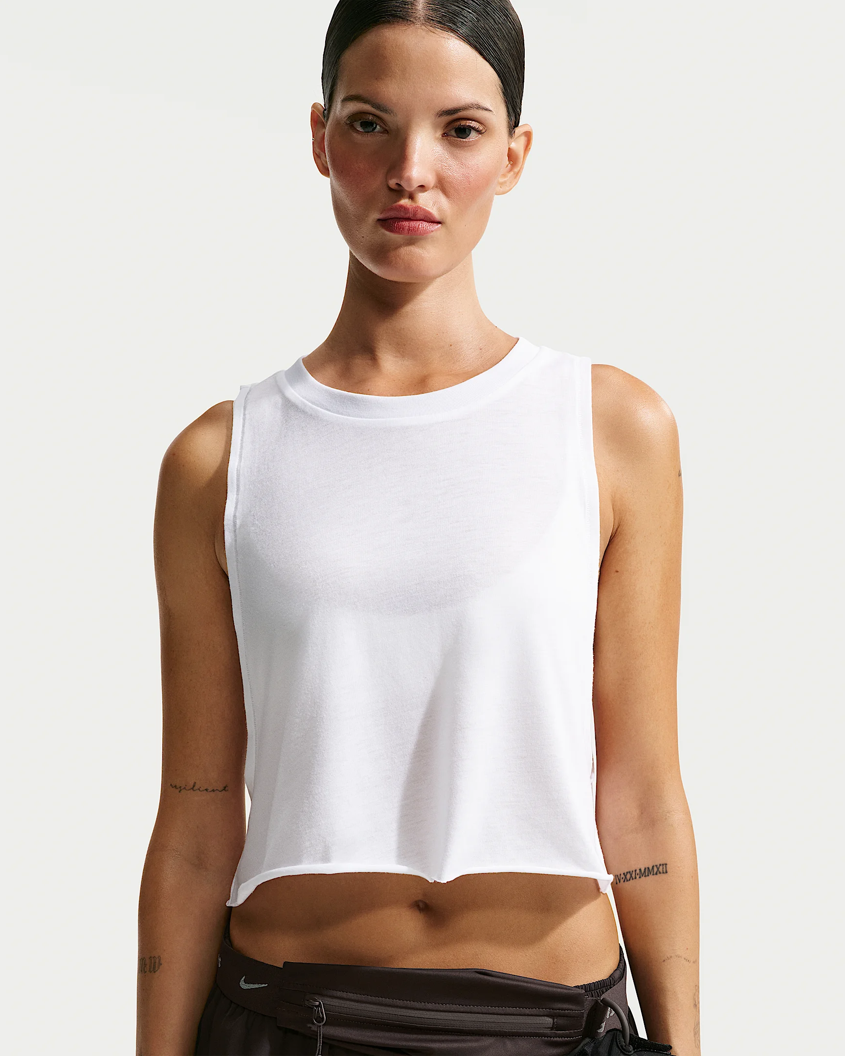 NikeSKIMS Performance Cotton Blend Women's Cropped Tank Top - 1