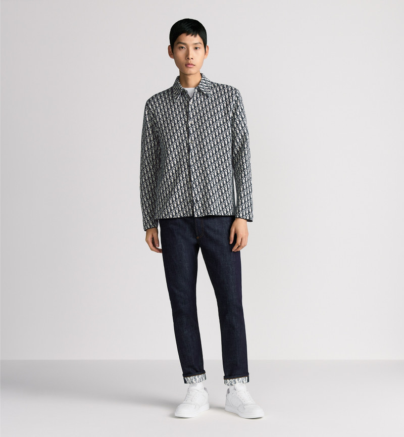 Long Slim-Fit Dior Oblique Jeans 2