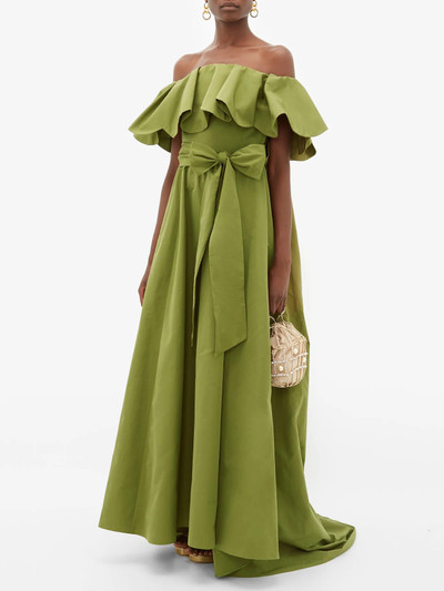 Valentino Ruffled off-the-shoulder cotton-blend gown outlook