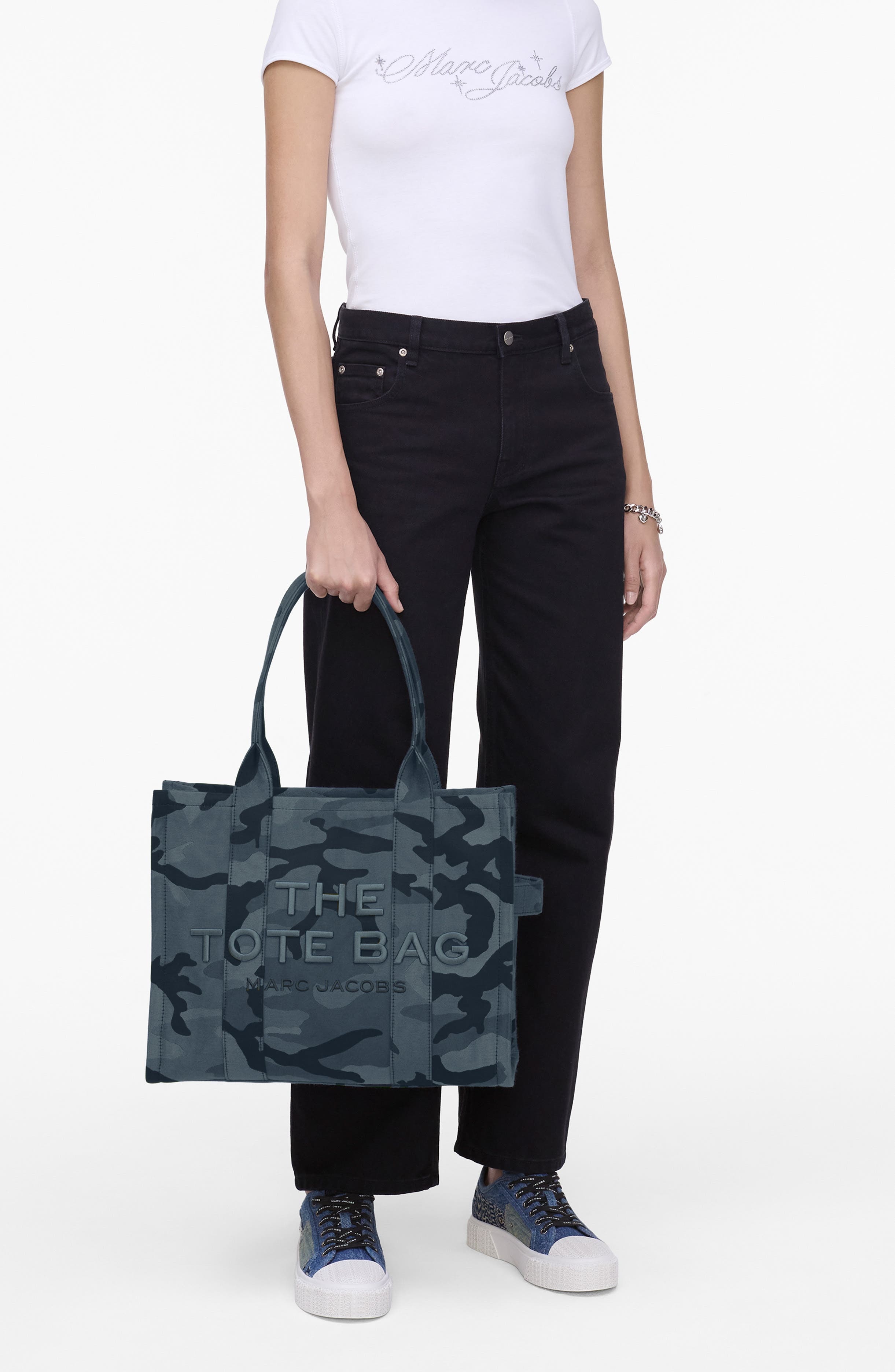 Marc Jacobs The Camo Jacquard Large Tote Bag in Blue Multi at Nordstrom - 2