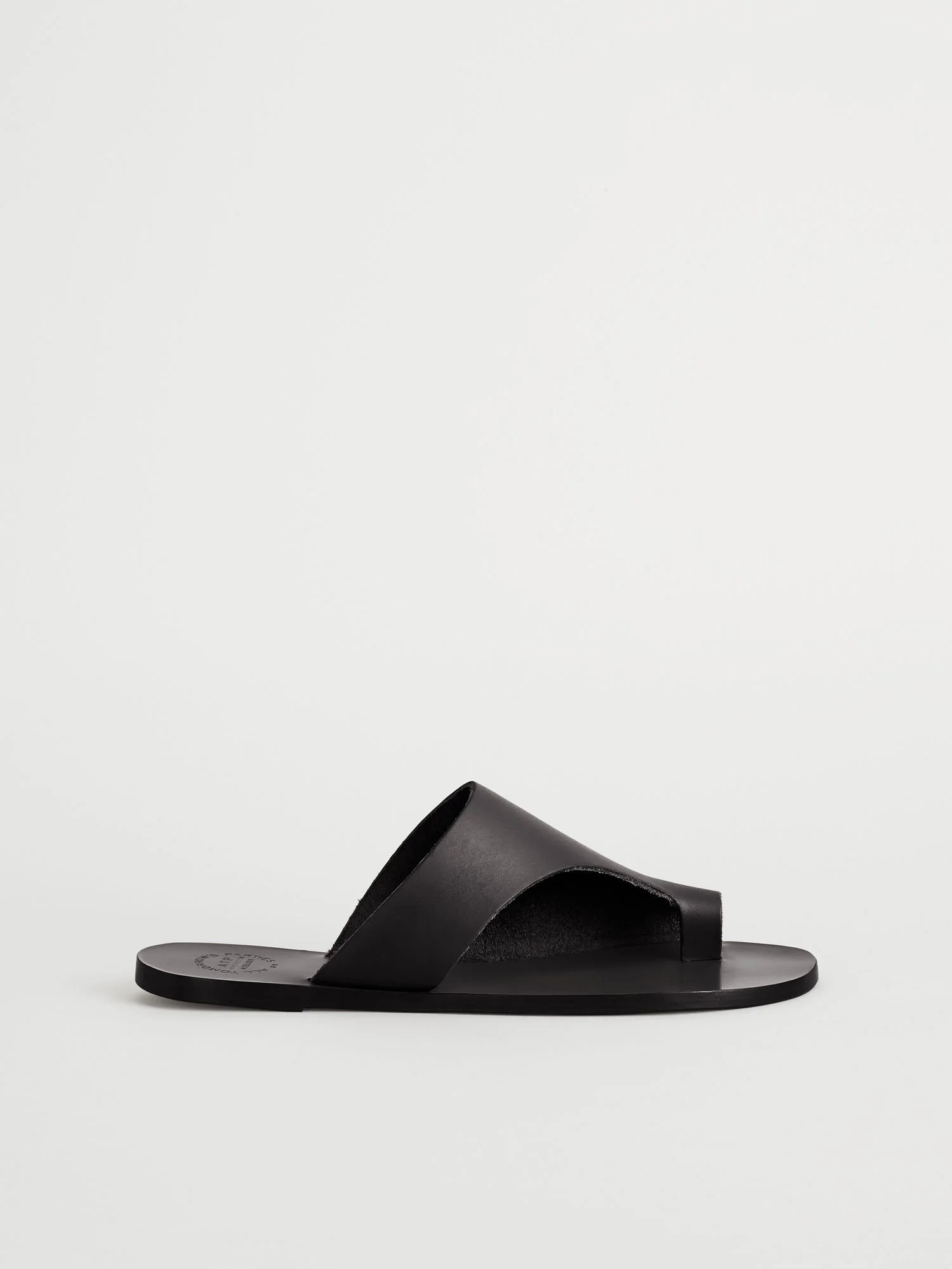 Rosa Black Leather Cutout sandals - 1