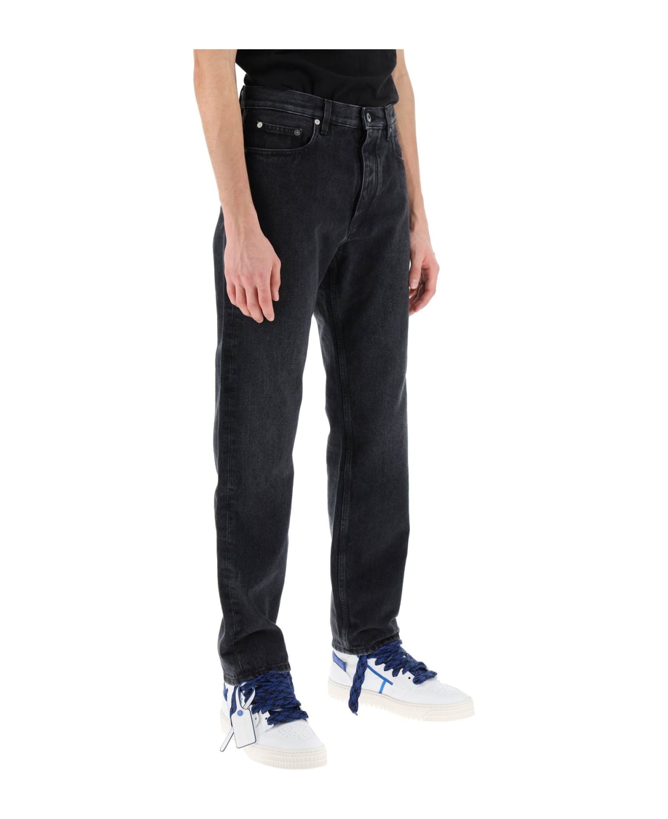 Logo Patch Tapered Jeans - 2