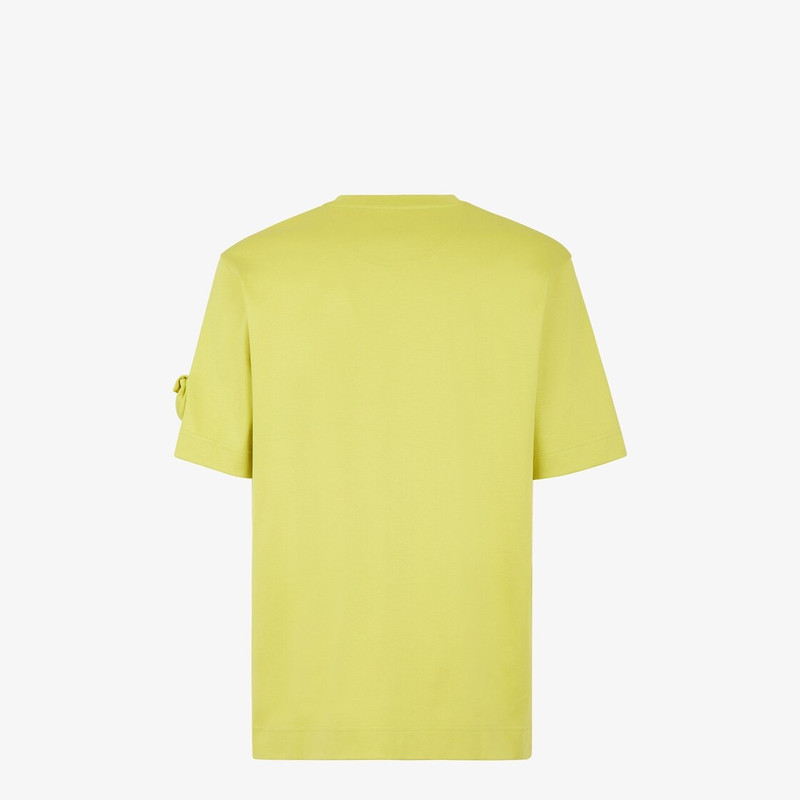 FENDI Acid green jersey T-shirt outlook