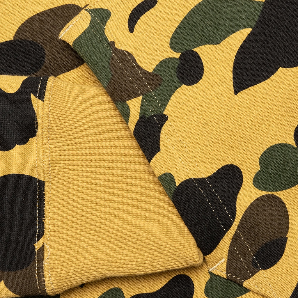 1ST CAMO 2ND SHARK FULL ZIP HOODIE - YELLOW - 4