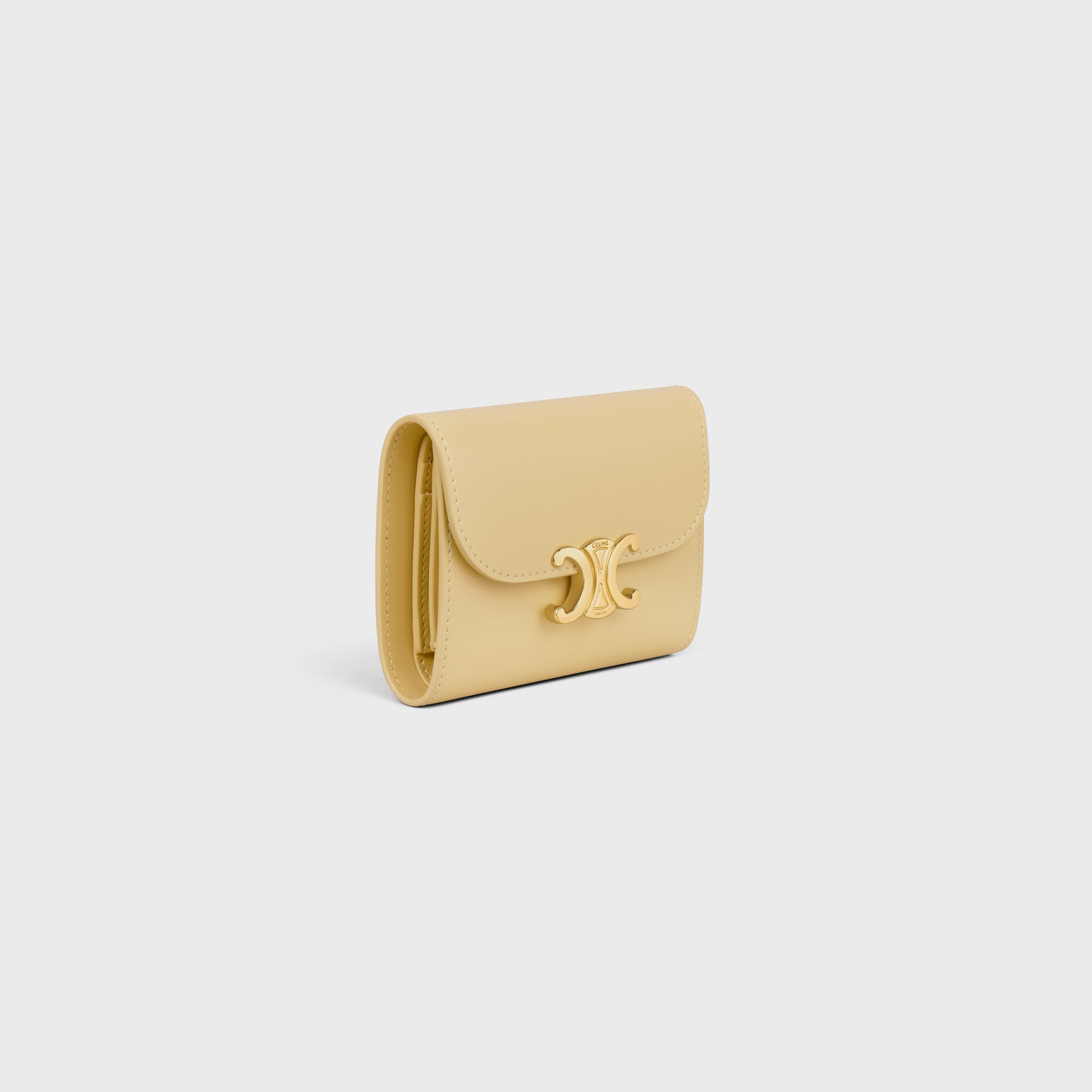 Small Flap Wallet TRIOMPHE IN Shiny calfskin - 2