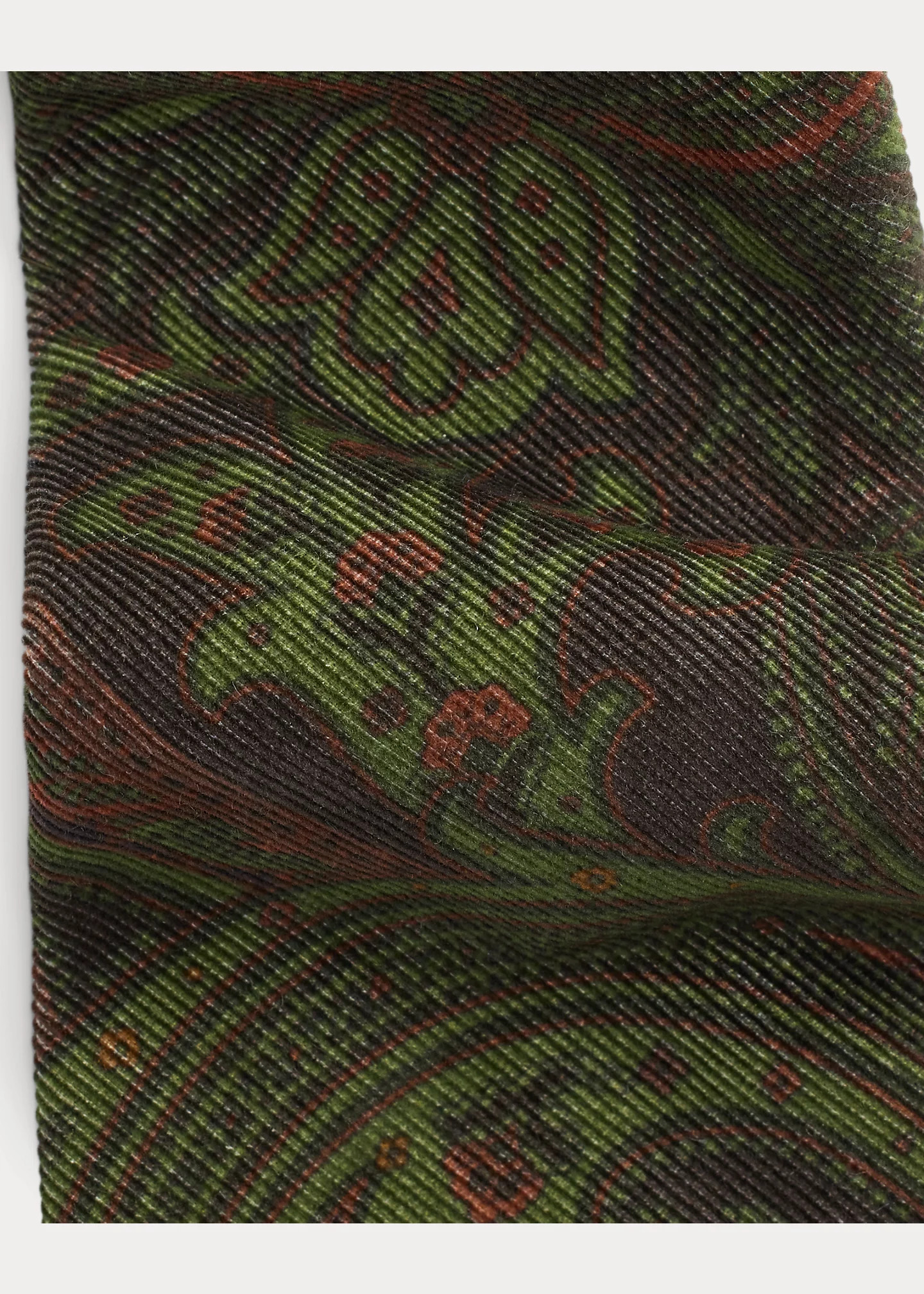 Handmade Paisley Corduroy Tie - 3