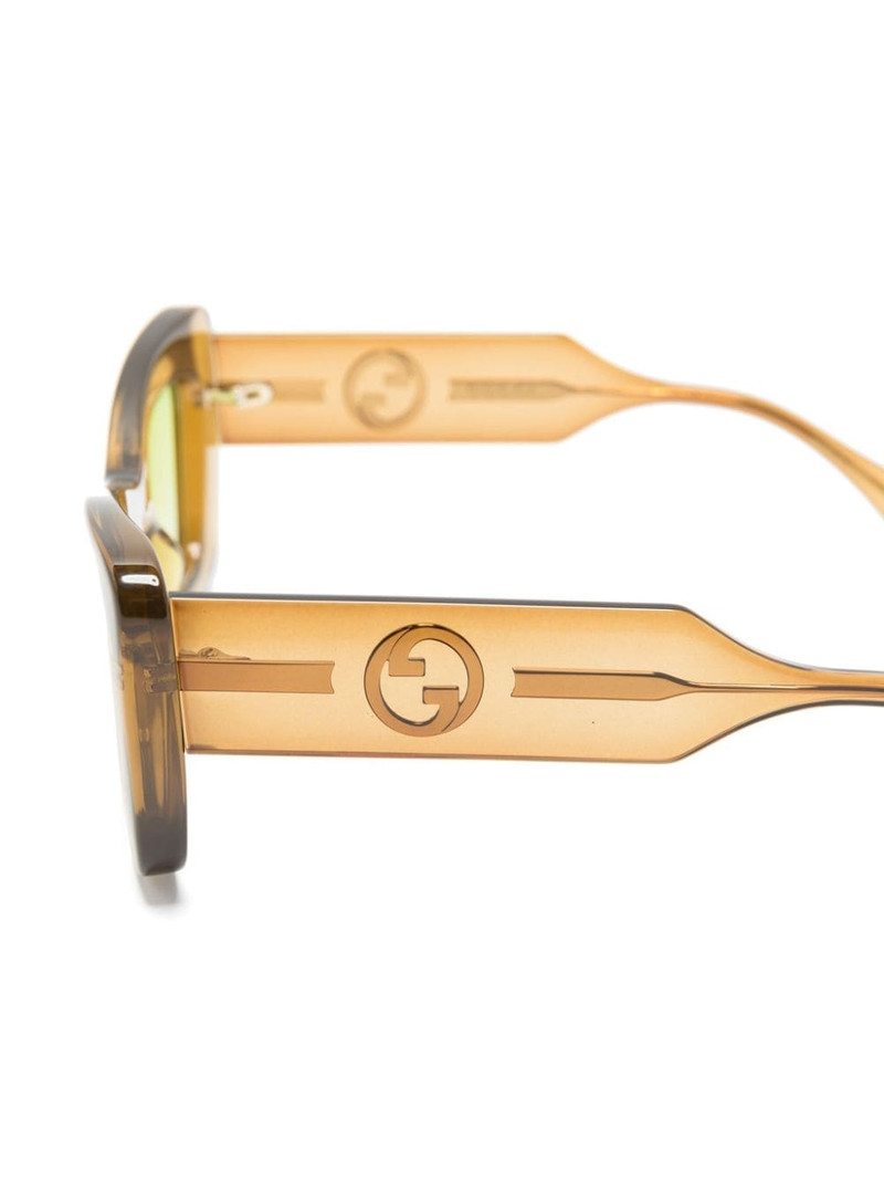 transparent oversize-frame sunglasses 3