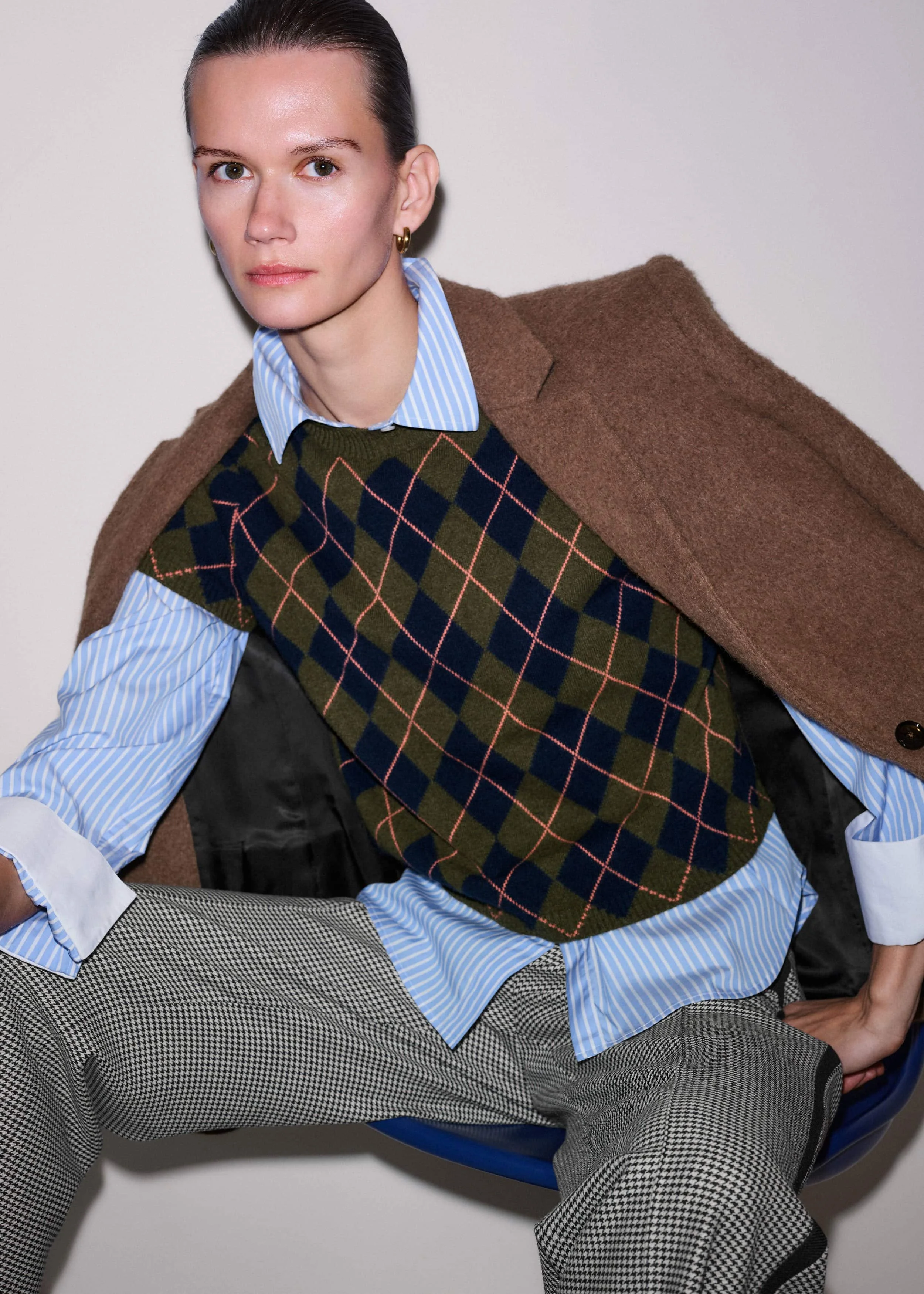 Argyle Knit Baby Tee - 1