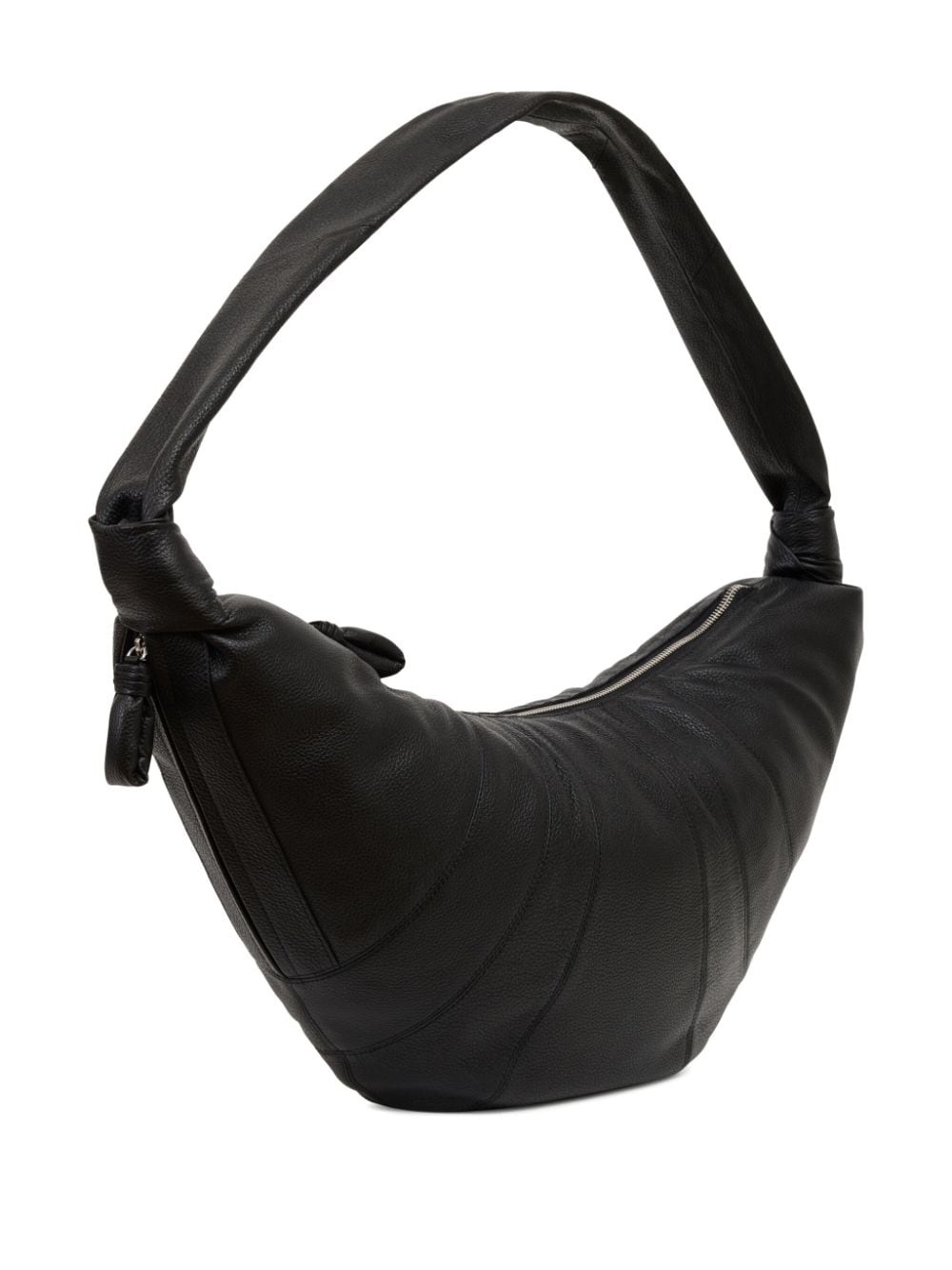 large Croissant leather shoulder bag - 3