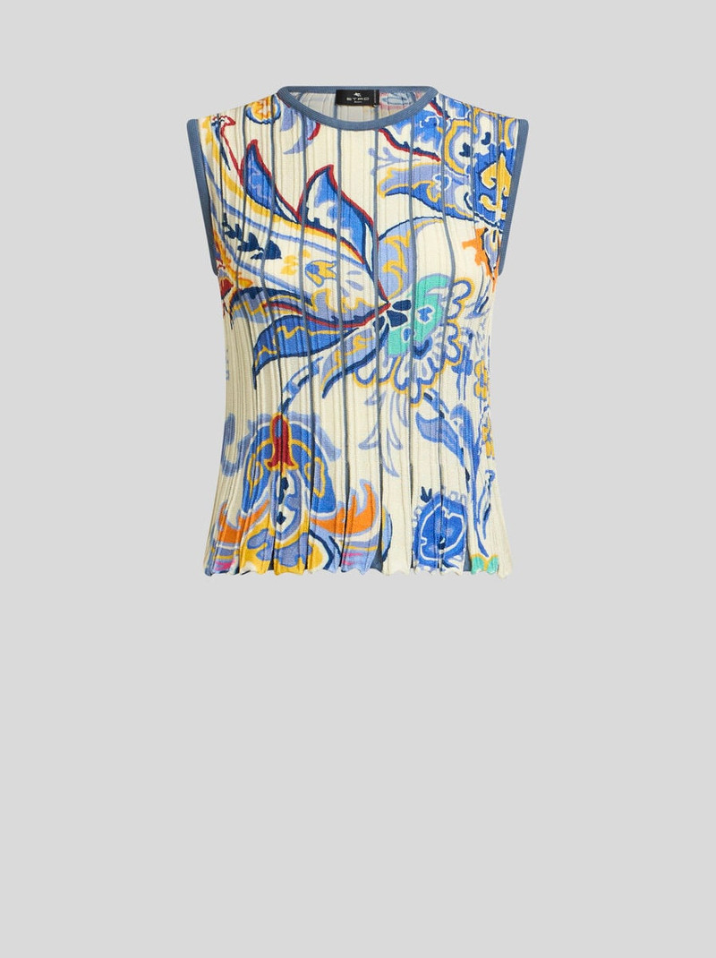 PRINTED KNIT TOP 1