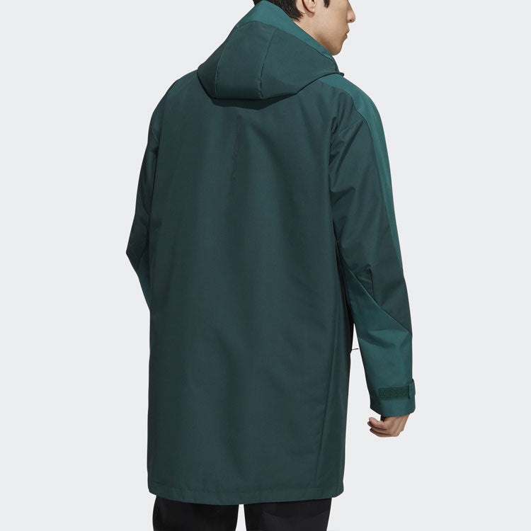 adidas Elastic hooded Zipper Logo Jacket Green H39268 - 3