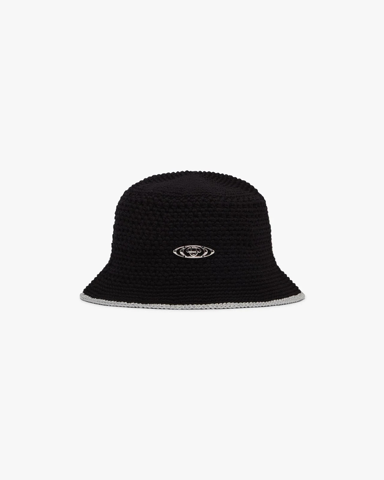 Black Warp Logo Crochet Hat | Casablanca Paris - 1