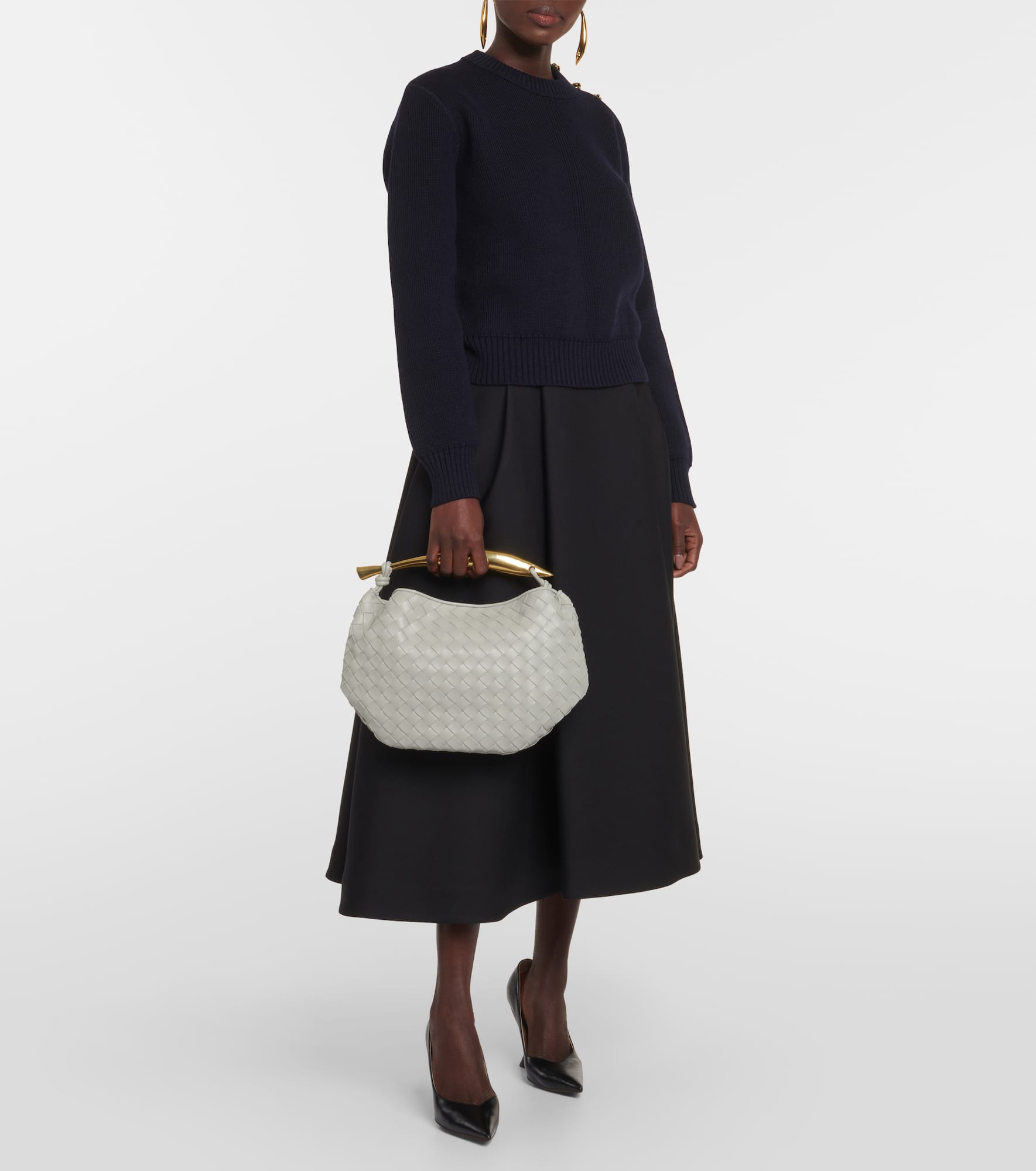 Sardine Medium leather tote bag - 5