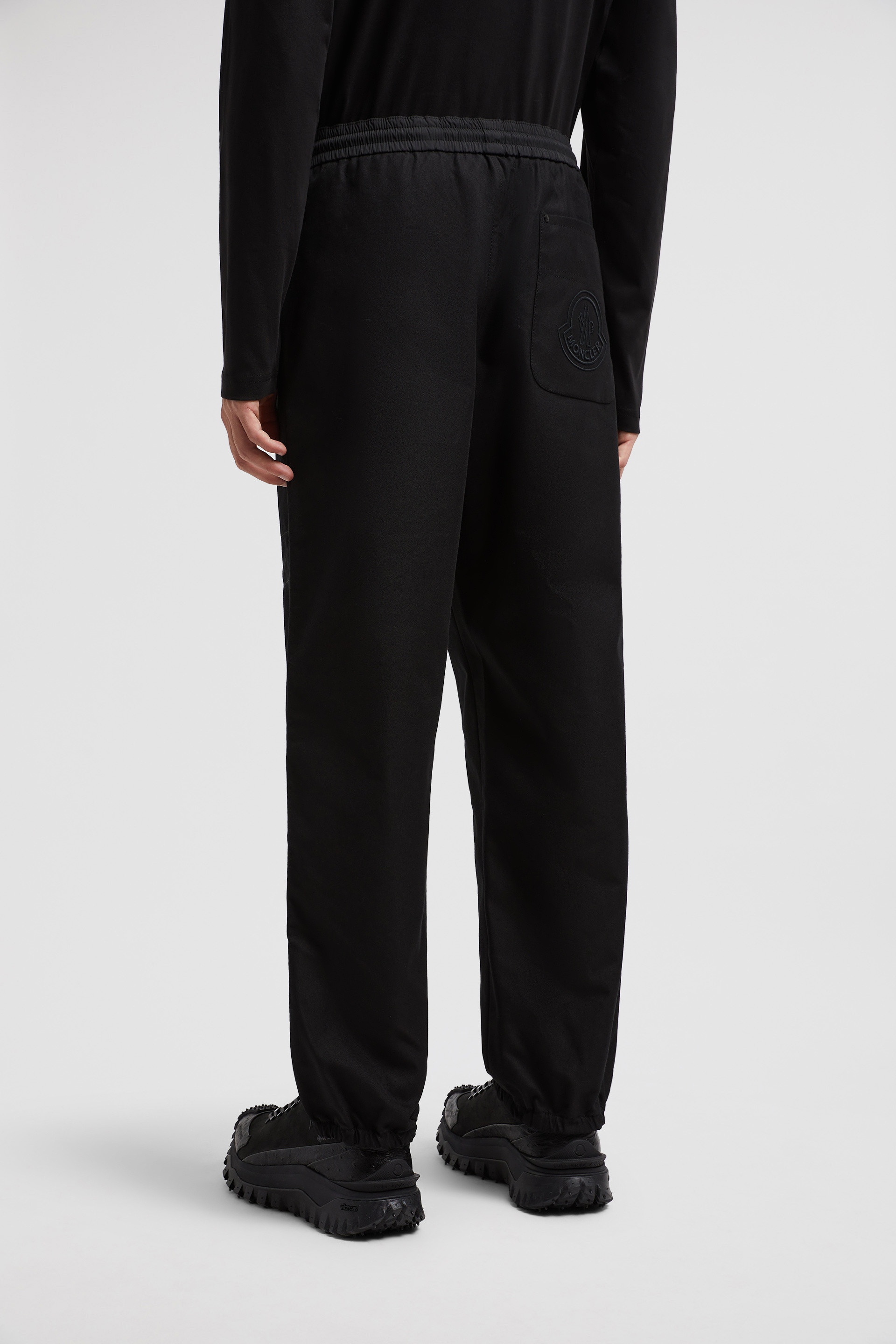 Embroidered Logo Cotton Jogging Pants - 5