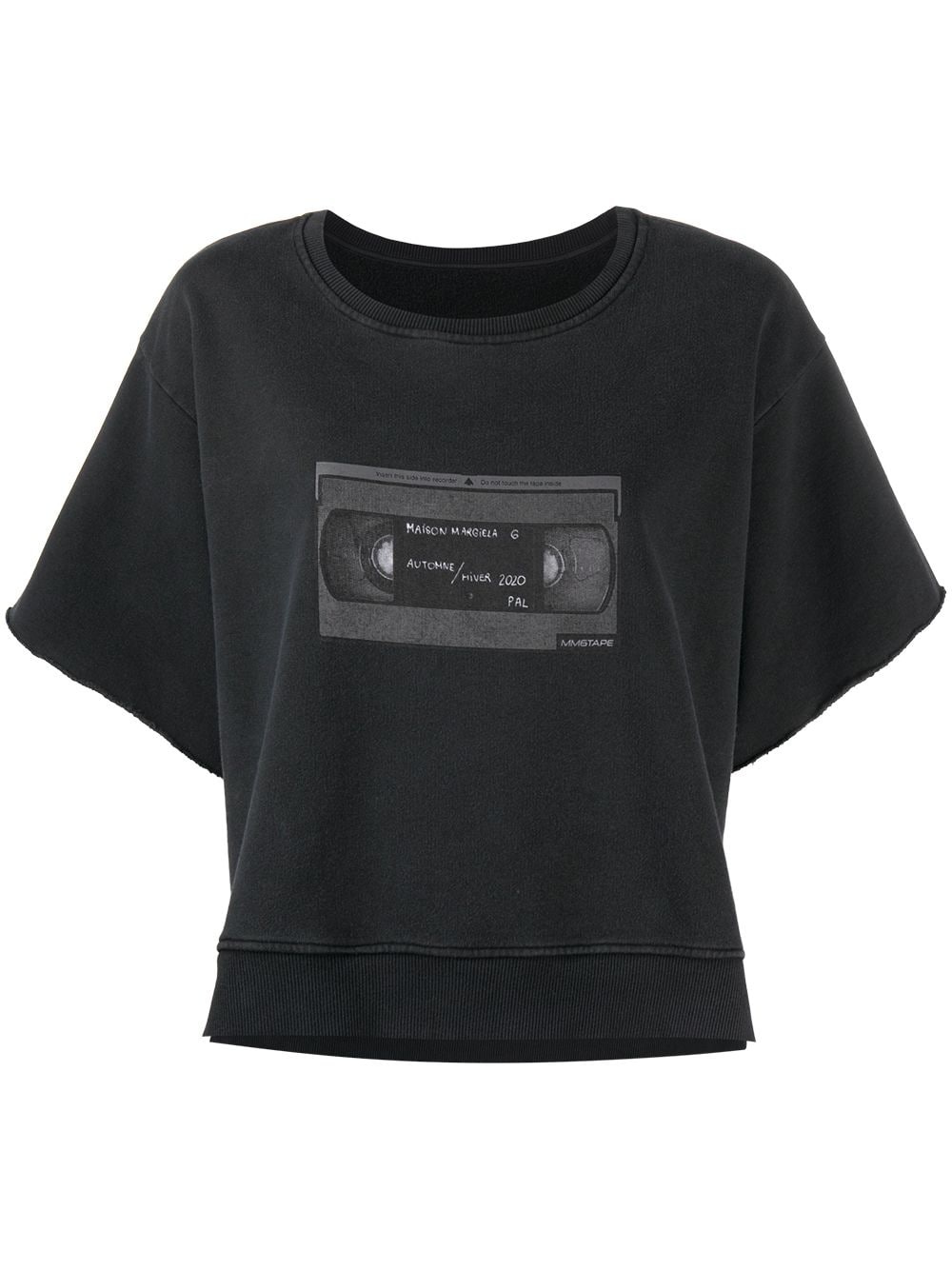 cassette tape print sweatshirt - 1