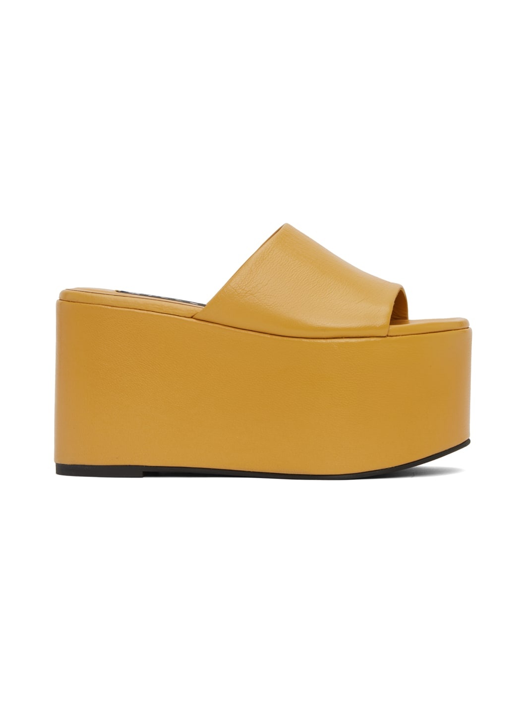 Yellow Blackout Platform Sandals - 1