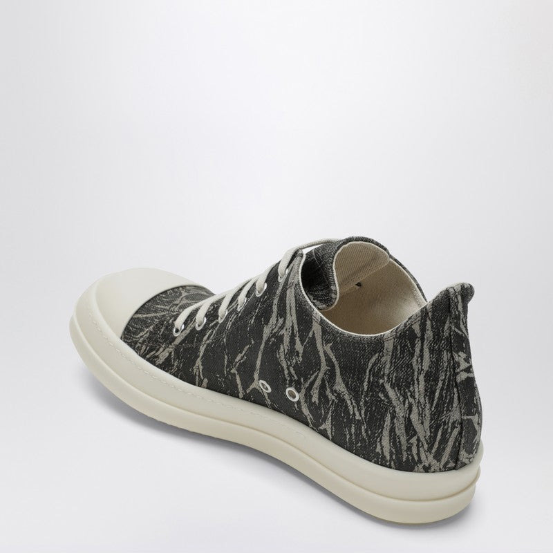Drkshdw Black/Cream Low Sneakers In Denim-Effect Fabric Men - 2