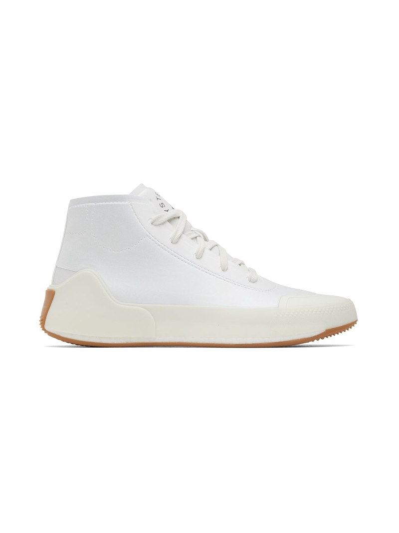 White Treino Mid Sneakers - 1