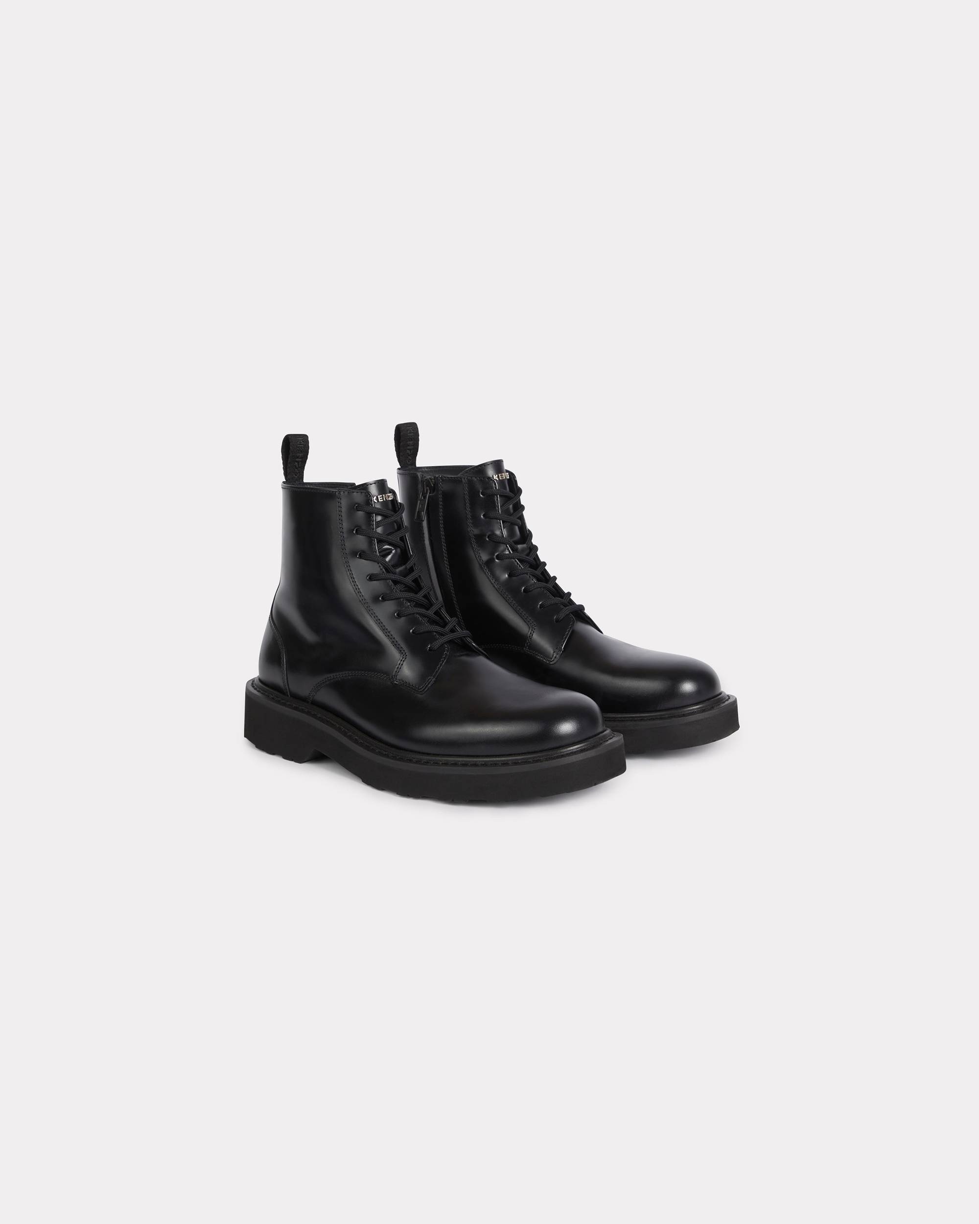 'KENZO Ukio' leather lace up boots - 3
