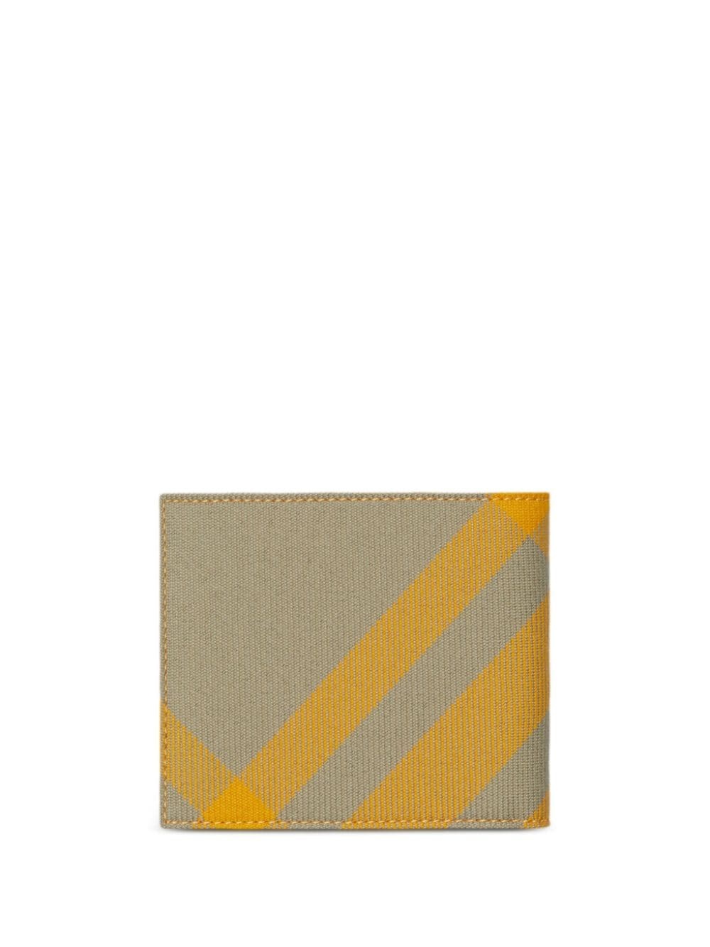checked bi-fold wallet - 2