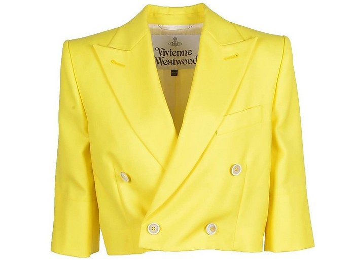 Women's Yellow Blazer - 1