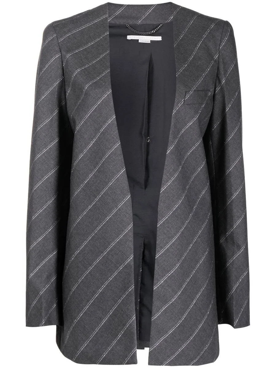 Stella Mccartney Pinstripe Single-Breasted Jacket - 1