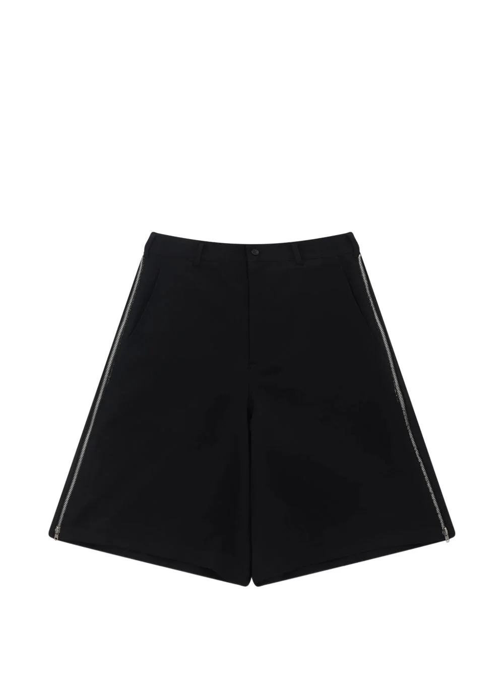 zip-detail bermuda shorts - 1