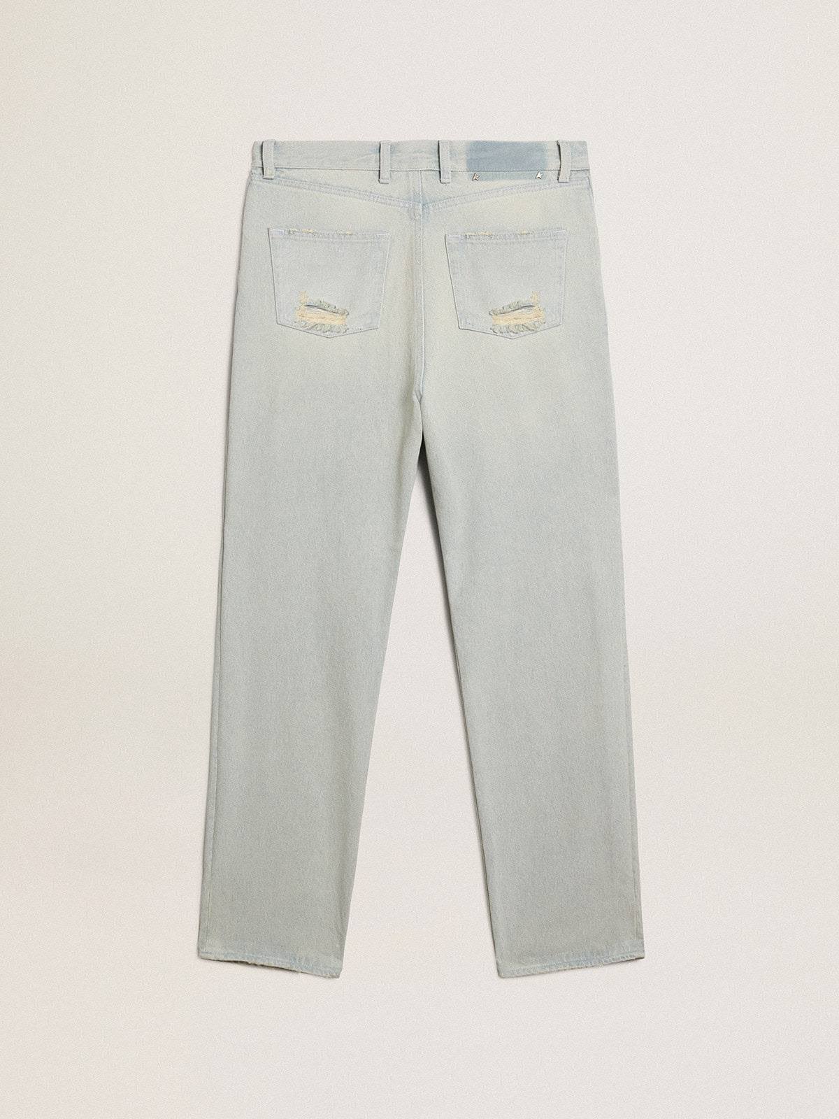 Women's bleached jeans with cabochon crystals - 6